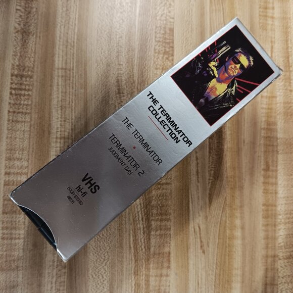 The Terminator Collection VHS T2 James Cameron Schwarzenegger Furlong  sci fi VG - Picture 6 of 9